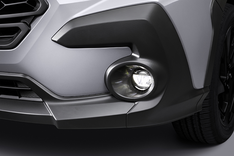 Närbild på dimljusen på Subaru Crosstrek.