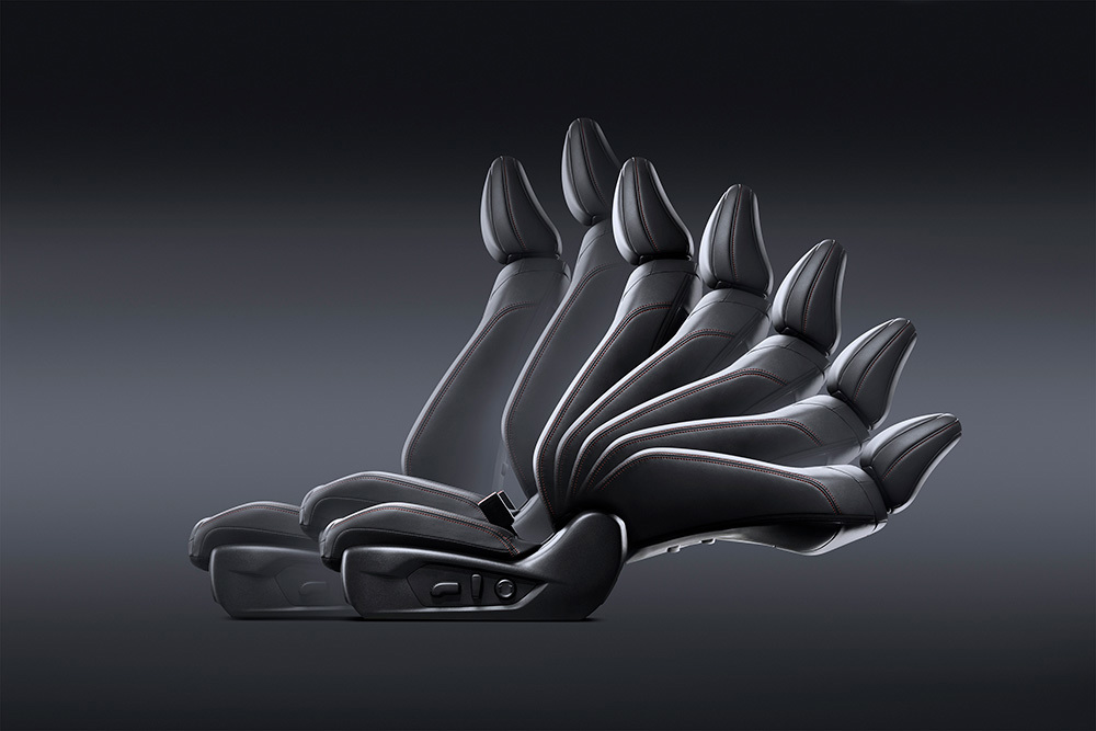 Subaru förarsäte med 10-vägs elektrisk justering för optimal körställning.