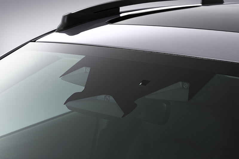 Subaru Crosstrek med stor vindruta och integrerat EyeSight-system