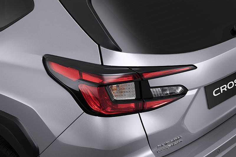 Närbild på Subaru Crosstreks bakljus.